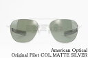 American Optical サングラス Original Pilot COL.MATTE SILVER 52サイズ 55サイズ スクエア アメリカンオプティカル オリジナルパイロット AO 正規品