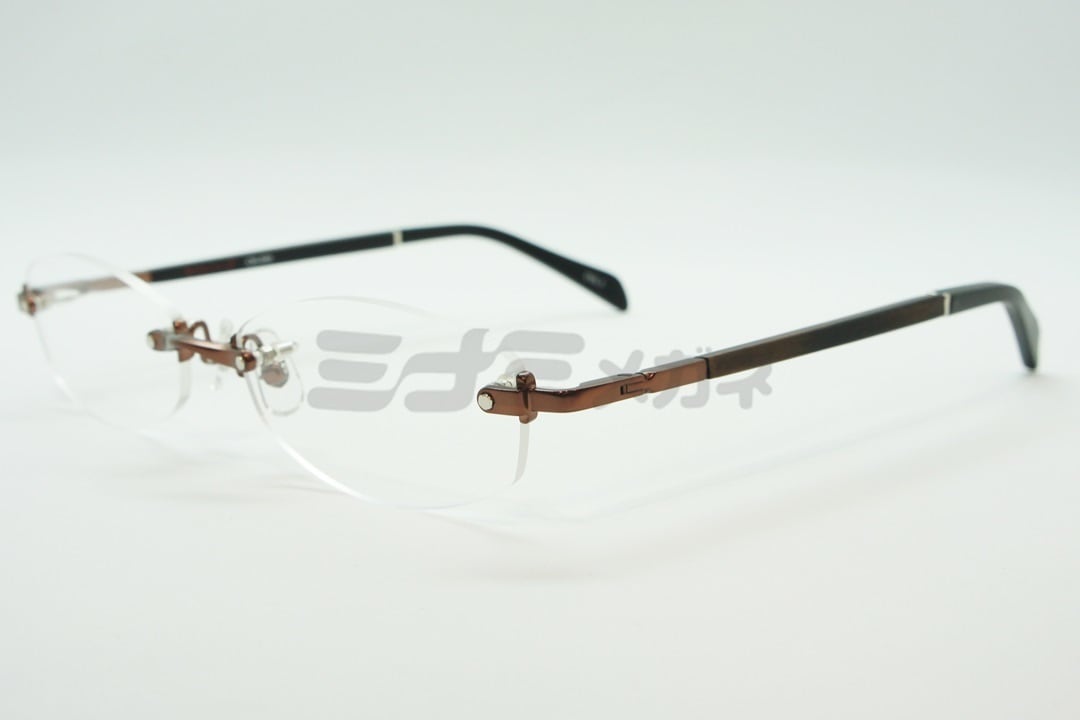 CHRONIC メガネ CH-046 Col.03 ツーポイント オーバル 芸能人 着用モデル 人気ドラマ 軽量 度付き対応 かっこいい クロニック 高級 鯖江 眼鏡 日本 製 正規品
