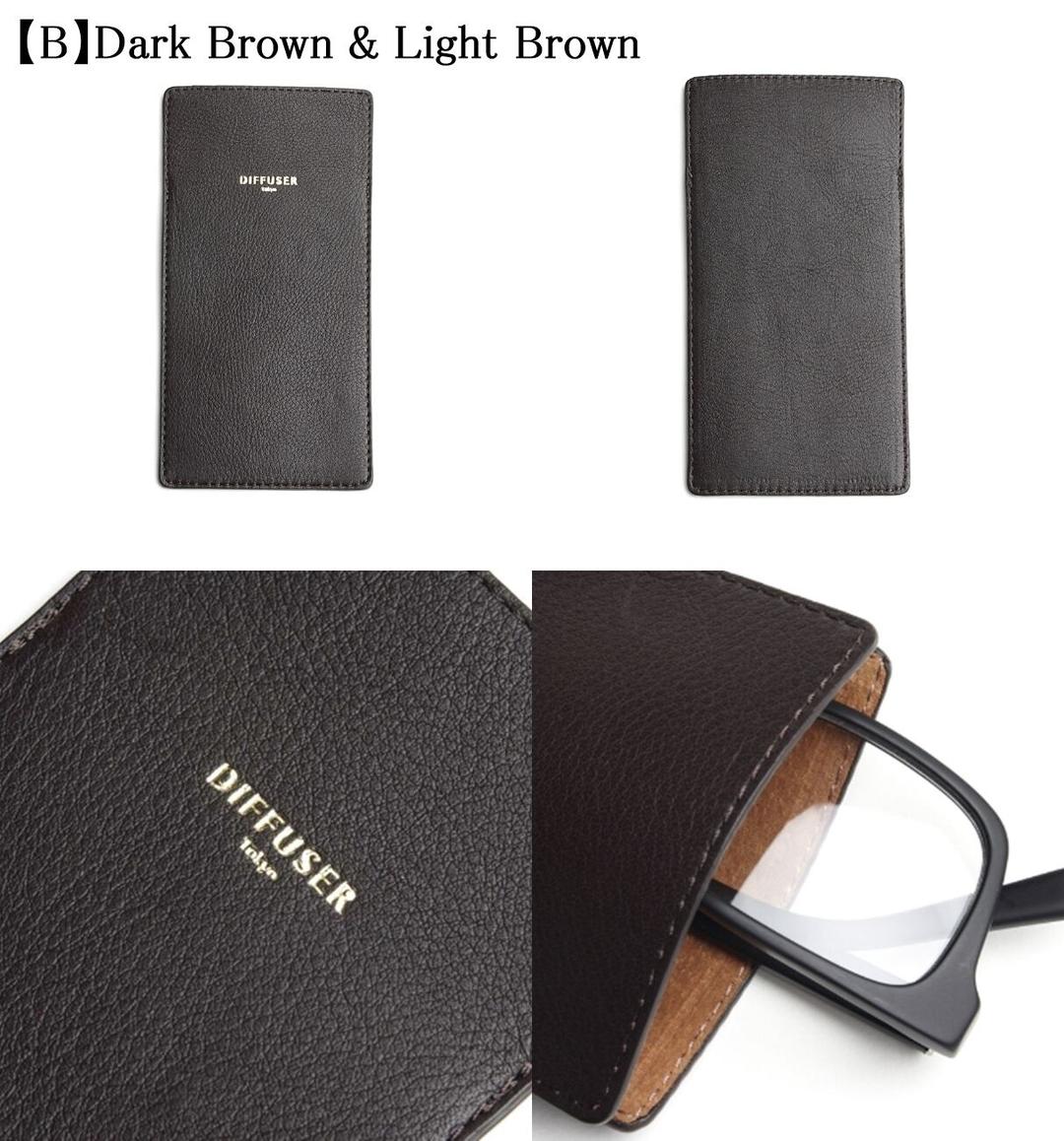DIFFUSER 牛革 スリム メガネケース INNER POCKET EYEWEAR CASE SG1061 ディフューザー メガネ サングラス カウレザー 国産 日本製 3