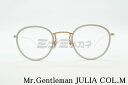 Mr.Gentleman セル巻き メガネ JULIA COL.M ボストン クラシカル 人気 ファッション ジュリア ミスタージェントルマン 高級 鯖江 眼鏡 日本 製 正規品