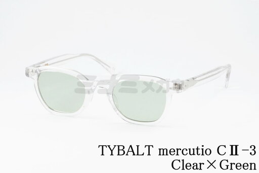 TYBALT クリア サングラス mercutio C2-3 Clear×Green メルキューティオ ウェリントン ティバルト 正規品 TYBALT クリア サングラス mercutio C2-3 Clear×Green メルキューティオ ウェリントン ティバルト 正規品