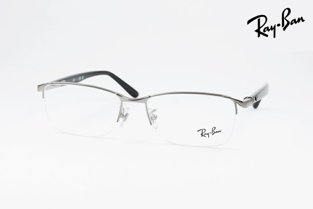 Rakuten - 【国内 正規品】 Ray-Ban メガネ RX6501D 2502 スクエア ナイロール ハーフリム RB6501D レイバン