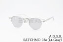 A.D.S.R. クリア サングラス SATCHMO 03e 47サイズ クラウンパント サッチモ コンビネーション ADSR エーディーエスアール 正規品