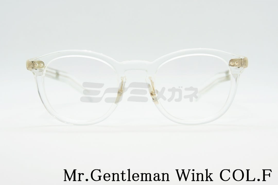 楽天ミナミメガネ 楽天市場店Mr.Gentleman メガネ Wink COL.F Weiコラボ ウィンク クリア 流行り トレンド ミスタージェントルマン 高級 鯖江 眼鏡 日本 製 正規品