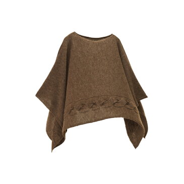 【 ニット ポンチョ mino 】winter yoko baby alpaca & wool フリーサイズ ベビーアルパカ&ウール / ミノ knit 羽織 ブランケット ストール ひざ掛け 日本製 五泉 新潟 贈り物 ギフト プレゼント 男女兼用