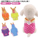サスペンダー付き サニタリーパンツ ペット用品 子犬 介護用 犬用 水玉柄 可愛い 雌犬/小型犬/超小型犬/老犬用 おむつカバー 犬の発情期 生理期パンツ 感染...