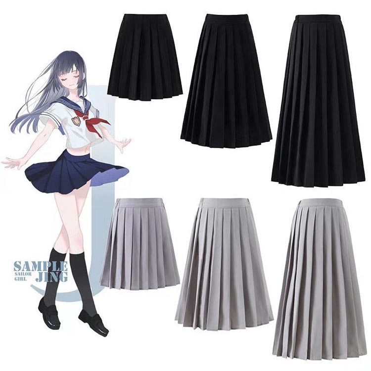 膝下 ロング丈 学生服 スカート 制服 スクールスカート 無地 スクール制服 プリーツスカート ミニ丈 ミニスカート 女子制服 ロングスカート 膝丈 膝上 制服 ひざ下 ハイウエスト ライン Aライン aライン