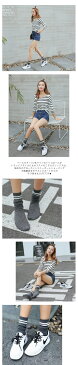 二本ライン クルーソックス カラフル ソックス レディース 可愛いソックス くつ下 socks お洒落 かわいい ソックス 大人靴下 くしゅくしゅ ソックス 靴下 黒 足冷え レディース おしゃれ 暖かい ソックス レディース 【DM】送料無料