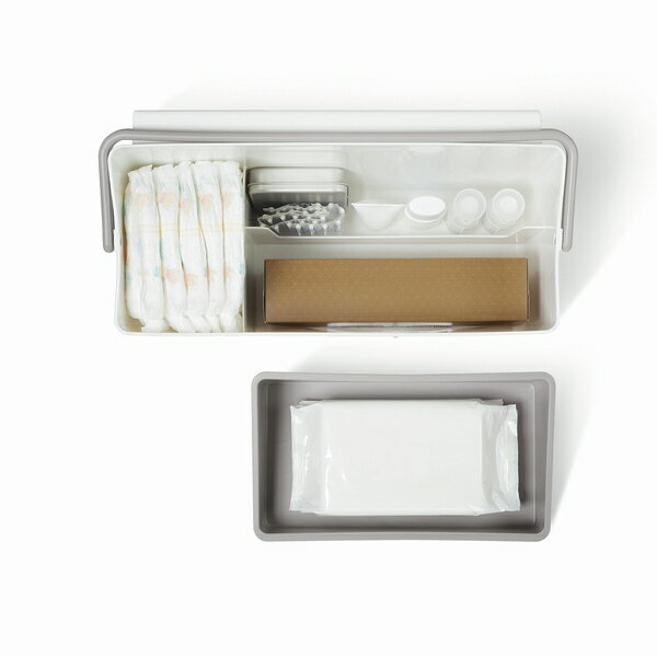 デイリーケアオーガナイザー ベビーケアバスケット インテリア雑貨 おしゃれ 北欧雑貨 北欧インテリア 収納 バスケット 赤ちゃん おむつ ペット 持運び サークル掛け プーケアバスケット スタイリッシュ ペット LI 3色 MIRAGE-STYLE