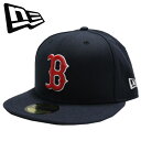 NEWERA ニューエラ 59FIFTY キャップ 帽子 Boston Red Sox ボストン レッドソックス MLB メジャーリーグ BLACKOUT BASIC 5950 ロゴ メンズ 男性 おそろい ストリート