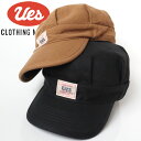UES ウエス キャップ 帽子 ワークキャップ メンズ アメカジ ロゴ 定番 スタイリッシュ シンプル オシャレ 日本製 made in japan カジュアル 人気 ブランド 小物 プレゼント ギフト ベーシック