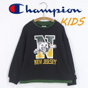 Champion チャンピオン KIDS トレーナー 裏起毛 スウェットシャツ クルーネック ボーイズ カジュアル カジュアル 肌触り 裏起毛素材 ルーズ 重ね...