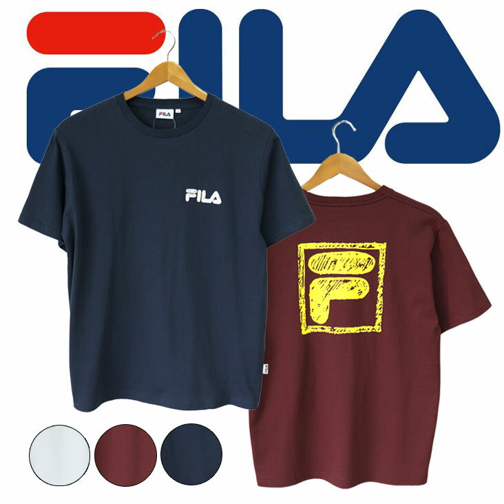 楽天ミトマン楽天市場店FILA フィラ プリント半袖T ロゴ プリント 半袖T 半袖 Tシャツ メンズ レディース ユニセックス お揃い シンプル スポーティー カジュアル ベーシック プレゼント ギフト おくりもの