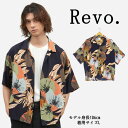 楽天ミトマン楽天市場店Revo. レヴォ メンズ 半袖 柄シャツ ボタニカルパターン レトロ レーヨン 柄シャツ 派手 古着 カジュアル トップス 羽織り トレンド ヴィンテージ 個性的 オーバーサイズ おしゃれ さらさら レトロパターン かっこいい プレゼント ギフト おくりもの 自分用