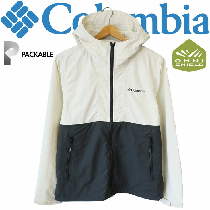 Columbia コロンビア ナイロンジャケット HAZEN JACKET ジャンパー ジップパーカー アウター ライトアウター メンズ レディース オムニシールド パッカブル 春 秋 冬 アウトドア 通勤 通学 ロゴ 刺繍 キャンプ BBQ 釣り 防風 防水 汚れ防止 上着 機能的 薄手 速乾 持ち運び