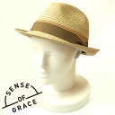 SENSE OF GRACE センスオブグレース 中折れハット BRAID HAT WASH 帽子 洗濯機洗い可 洗える 吸水速乾 UV90%カット メンズ レ...