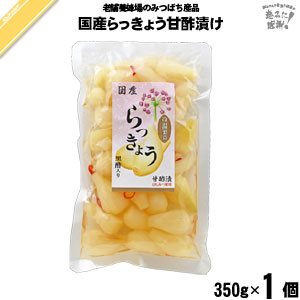 国産らっきょう甘酢漬 （350g） はちみつ 藤井養蜂場 藤井 フジイ ふじい【3980円以上で送料無料】