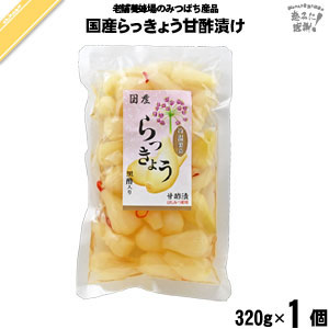 国産らっきょう甘酢漬 (320g) はちみつ 藤井養蜂場 藤井 フジイ ふじい【3980円以上で送料無料】