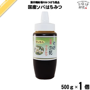 国産ソバはちみつ ポリ容器 （500g） 藤井養蜂場 藤井 