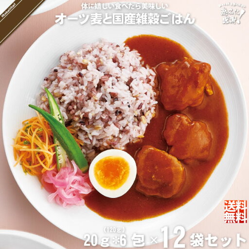 【12個セット】 オーツ麦と国産雑穀ごはん (20g×6) 120g 雑穀 雑穀米 美味しい 送料込【送料無料】【ポストカ】 【12個セット】 オーツ麦と国産雑穀ごはん (20g×6) 120g 雑穀 雑穀米 美味しい 送料込【送料無料】【ポストカ】