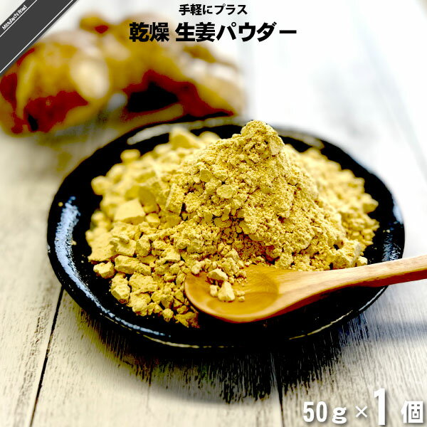 乾燥 生姜 パウダー （50g） 鹿児島県産生姜100％使用 粉末 薩摩の恵 Ginger Powder【3980円以上で送料無料】