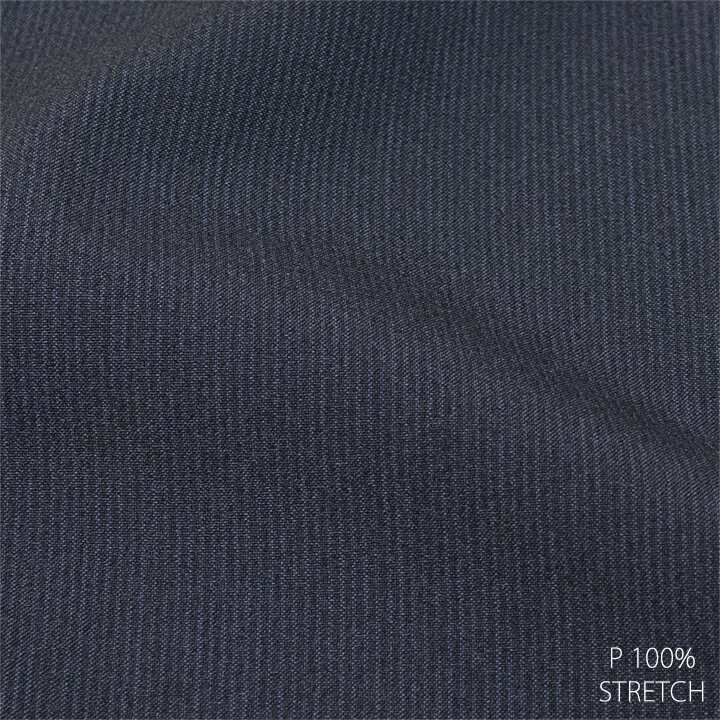 CLEAN SUIT 2ボタンスーツ【ネイビー / ストライプ柄】