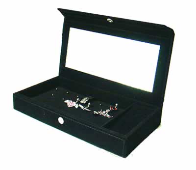 へそピアス用スタンド付き ミラーディスプレイケース(M) ジュエリーボックス ブラック ベルベット 収納 ピアス 指輪 イヤリング ネックレス ペンダント ボデ...