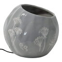   ̃IuWF e[ugbvt@Ee CeA Foreside Home and Garden Multicolor Wildflower Ceramic Indoor Water Fountain with Pump ysAiz