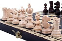 チェスセット Chess Set: The Koliada, Unique Wood Chess Pieces, Chess Board & Chess Piece Storage 【並行輸入品】