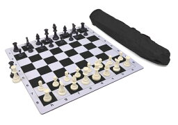 チェスセット Wholesale Chess Triple Weighted Pieces and Mousepad Board Chess Set (Black) 【並行輸入品】