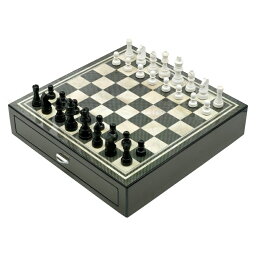 チェスセット Woodronic 15" Handmade Chess Set, High Gloss Chess Box with Wood Chessmen, Classic Strategy Board Games for Kids and Adults, Perfect for Decor and Casual Play 【並行輸入品】