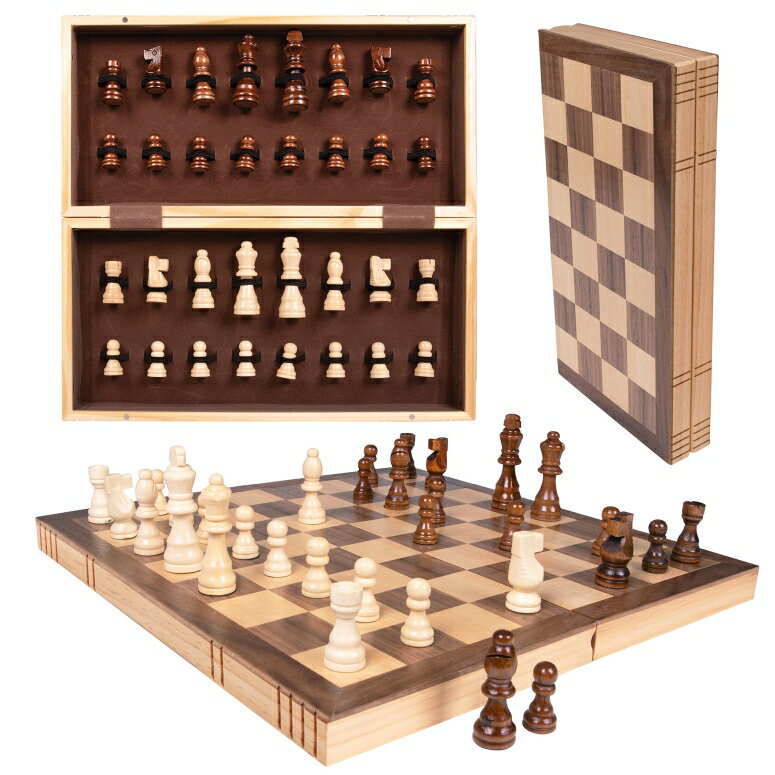 ※重さ:　約912 g ※パッケージサイズ:　約40 x 6 x 20 cm ※輸入品です。 ※説明は英語表記になります。 ※海外からの配送の為、納期に遅延が発生する場合がございます。 ※Kangaroo Folding Wooden Chess Board Set with Magnet Closure - Chess Sets for Adults and Kids- Staunton Travel Chess Set with Storage for Pieces - Indoor Or Outdoor Board Game Set (15.5" x 15.5")