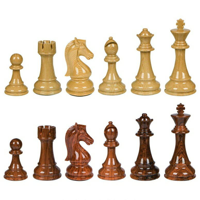 チェスセット Ellis High Polymer Weighted Chess Pieces with 3.75 Inch King and Extra Queens, Pieces Only, No Board 【並行輸入品】