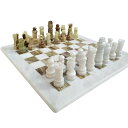 チェスセット Handmade Staunton White and Green Onyx Marble Chess Board Game Set - Best Board Games for Home Decor Gifts - Suitable for Table Decor - Non Go Board Game - Non Checker Board Game 【並行輸入品】