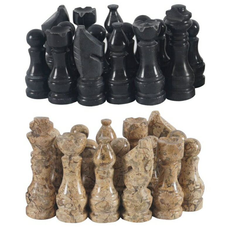 ※重さ:　約1.9 kg ※パッケージサイズ:　約35 x 35 x 11 cm ※輸入品です。 ※説明は英語表記になります。 ※海外からの配送の為、納期に遅延が発生する場合がございます。 ※RADICALn Marble Big Board Games Complete Black and Coral Chess Figures - Suitable for 16 - 20 Inches Chess Board - Antique 32 Chess Figures Set - Completely Marble Handmade Non-Wooden Chess Pieces