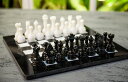 チェスセット RADICALn 15 Inches Handmade Marble Black and White Weighted Full Chess Game Set with Storage Box Chess Sets for Adults 【並行輸入品】