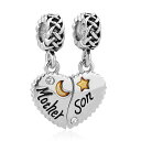 `[ uXbg oOp CharmSStory `[YXg[[ CharmSStory Heart Love Mom Mother Daughter Son Charm Dangle Beads Charms for Bracelets ysAiz