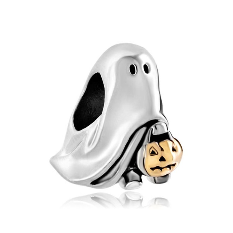 チャーム ブレスレット バングル用 LovelyJewelry ラブリージュエリー Love Lovely Jack-o-lantern Weird Ghost Pumpkin Candy Charms Fit Pandora Charm Bracelets 【並行輸入品】