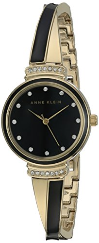 アンクライン Anne Klein 女性用 腕時計 レディース ウォッチ ブラック AK/2216BKGB 女性らしいデザイン かわいい 【並行輸入品】