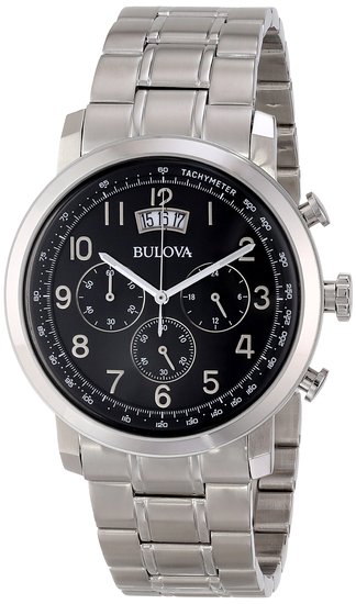 ブローバ Bulova 男性用 腕時計 メンズ ウォッチ ブラック 96B202 【並行輸入品】