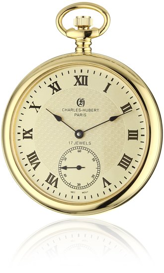 チャールズヒューバート Charles-Hubert, Paris 懐中時計 ポケット ウォッチ ゴールド 3912-G 【並行輸入品】