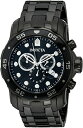 インビクタ Invicta インヴィクタ 男性用 腕時計 メンズ ウォッチ プロダイバーコレクション Pro Diver Collection クロノグラフ ブラック 0076 【並行輸入品】