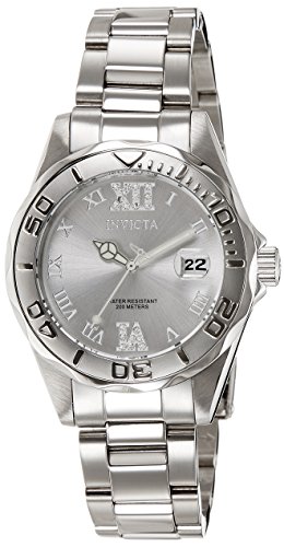 インビクタ Invicta インヴィクタ 女性用 腕時計 レディース ウォッチ プロダイバーコレクション Pro Diver Collection シルバー 12851 【並行輸入品】