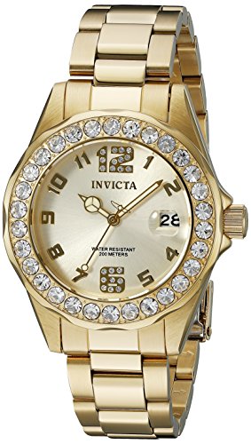 インビクタ Invicta インヴィクタ 女性用 腕時計 レディース ウォッチ プロダイバーコレクション Pro Diver Collection ゴールド 21397 【並行輸入品】