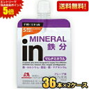 エントリーで全品ポイント5倍★期間限定特価【送料無料】森永 inゼリー マルチミネラルイン 鉄分 180g 72個(36個×2ケース) (スポーツドリンク ウイ...