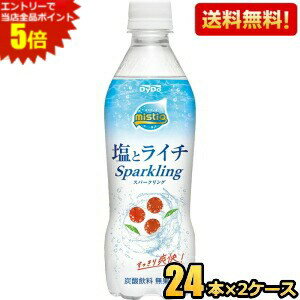 エントリーで全品ポイント5倍★【送料無料】ダイドー ミスティオ 塩とライチスパークリング 410mlペットボトル 48本(24本×2ケース) 熱中症対策 mistio ソルティライチ ※北海道800円・東北400円の別途送料加算 [39ショップ]