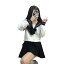 レディース セーラー服 セーラー 制服 長袖 プリーツスカート 3点セット 上着 スカート リボン 学生服 JK制服 衣装 仮装 コスチューム コスプレ 学園祭 文化祭 二次会 宴会 学院風 42cm 65cm 80cm
