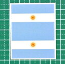 アルゼンチン国旗★フェイスシール【ワールドカップ(サッカー)】/1シート2枚組 顔 シール ペイント スポーツ 応援 グッズ サポーター 野球 ラグビー バレ...