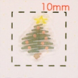 Christmasツリー【クリスマス ネイル＆デコシール】(6)/1シート9枚入