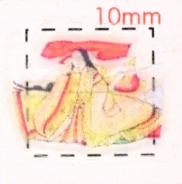 十二単（2）【和柄（お正月・成人式・着物）ネイルシール】/1シート4枚入